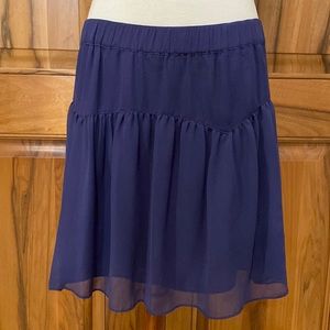 BCBGeneration - Short Purple Chiffon Flowy Mini Skirt with Pockets! EUC - M
